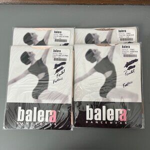 New 4 Balera Footless Dance Tights Size Child Large 2 Ballet Pink 2 Suntan
